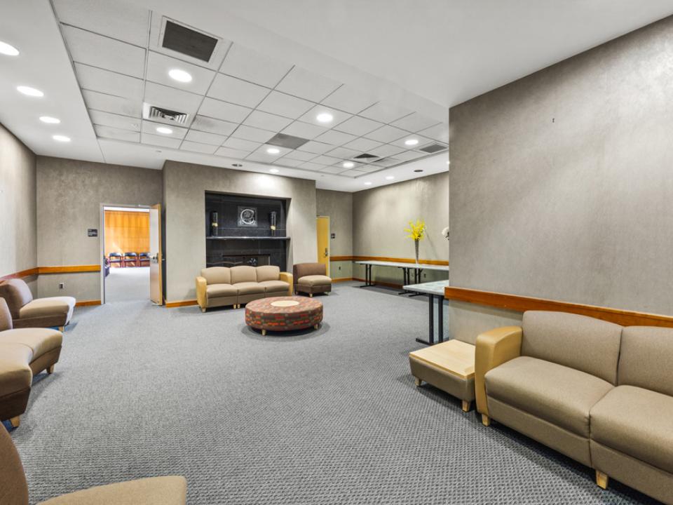 Talon Center Room 214. Lounge setup