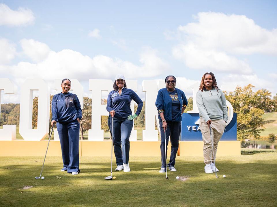 2025 Golf Classic_ First Lady, Daphine T., Erinn B., and Cierra B.